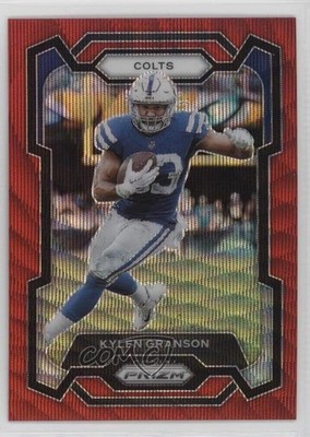 2023 Panini Prizm Red Wave Prizm 27/149 Kylen Granson #128 15ej