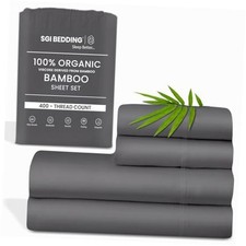 Hotel Quality Luxury Cal King Sheet Set 4 Piece California King Dark Grey