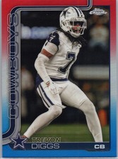 Trevon Diggs Red, White and Blue Refactor 2025 Topps Chrome #83