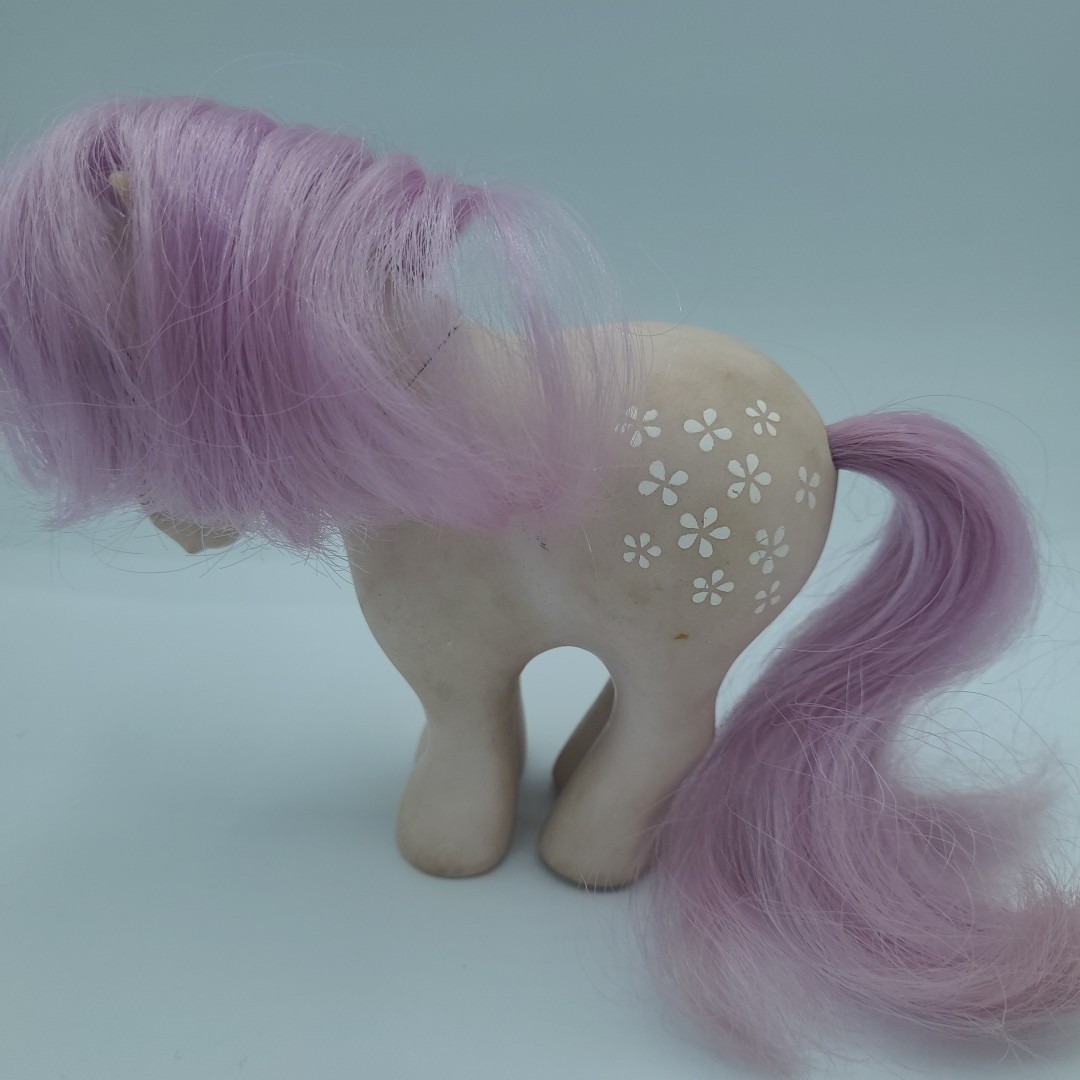 Vintage 1982 My Little Pony MLP G1 Flat Foot FF Blossom Purple