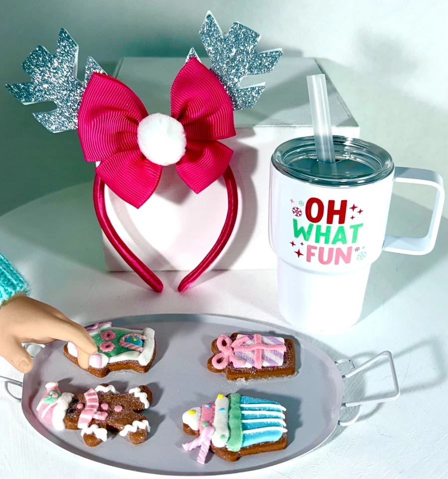 Christmas Accessories Set for American Girl 18" Accessories Fit Mini Holiday Set - Image 3 of 4