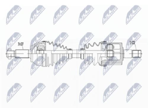 DRIVE SHAFT NPW-JG-004 FOR JAGUAR WB 3.0L XB 2.5L 6cyl X-TYPE I - Image 5