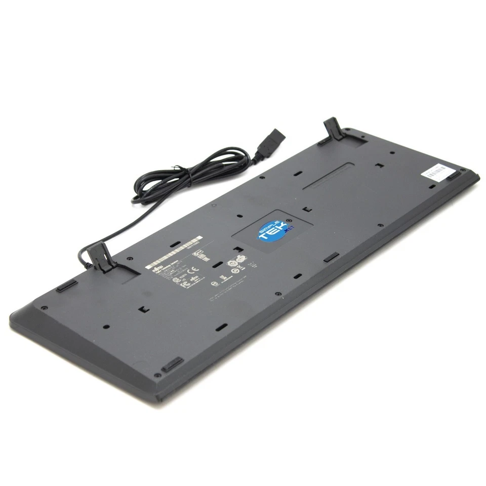 FUJITSU KB410 TASTIERA CABLATA USB LAYOUT FRANCESE AZERTY FR COMPUTER FISSO - Immagine 4 di 4
