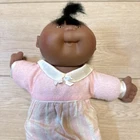 Vintage Cabbage Patch Doll Black African American Baby See Photos For Condition