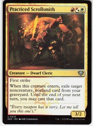 Practiced Scrollsmith #210 Secrets of Strixhaven MTG Uncommon
