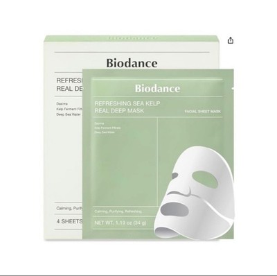 Biodance Refreshing Sea Kelp Sheet Mask 1 Stück Gesichtsmaske Feuchtigkeit