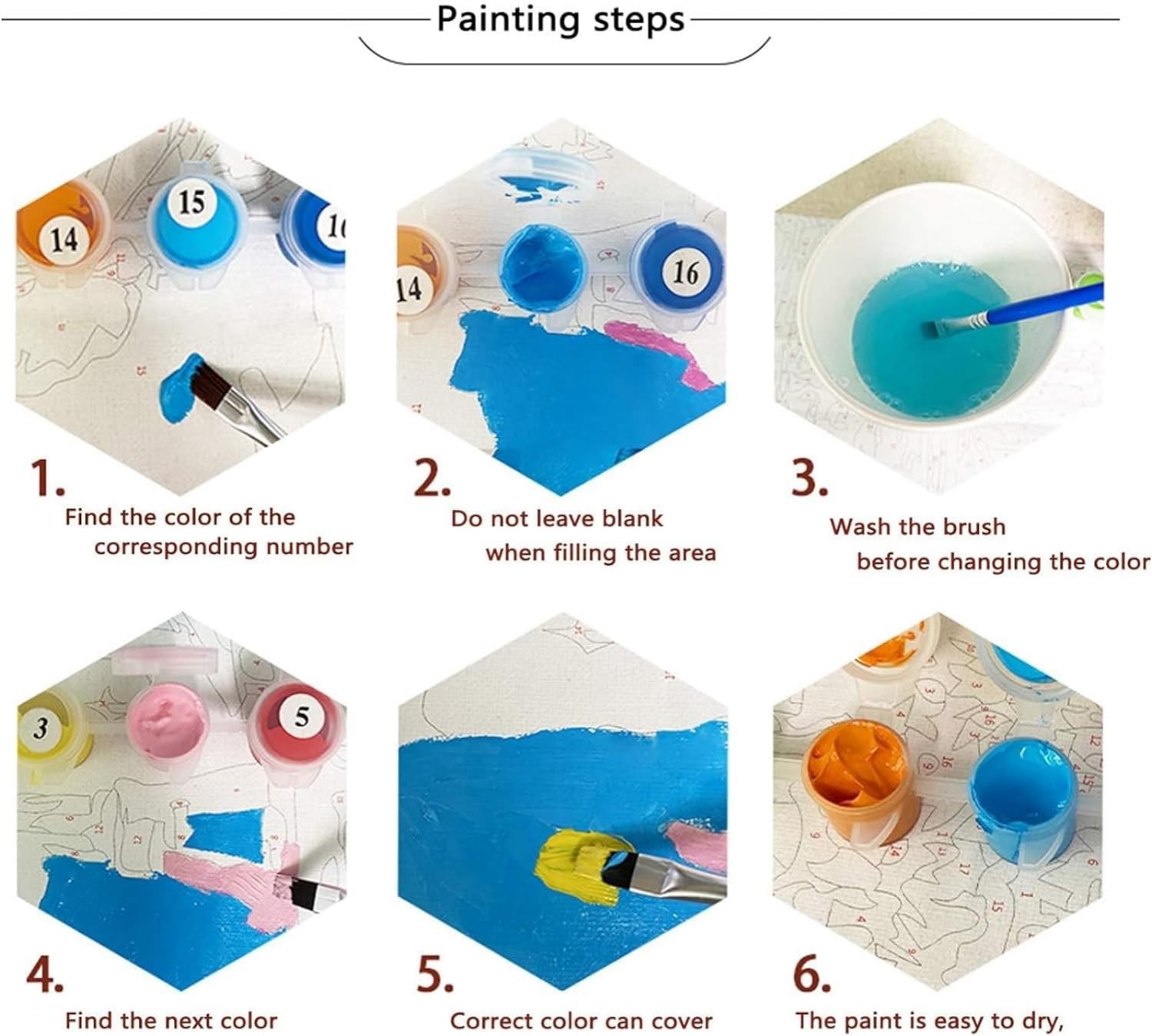 Clendo Independence Day Paint by Numbers Kit for Adults Beginners, 4 of ...