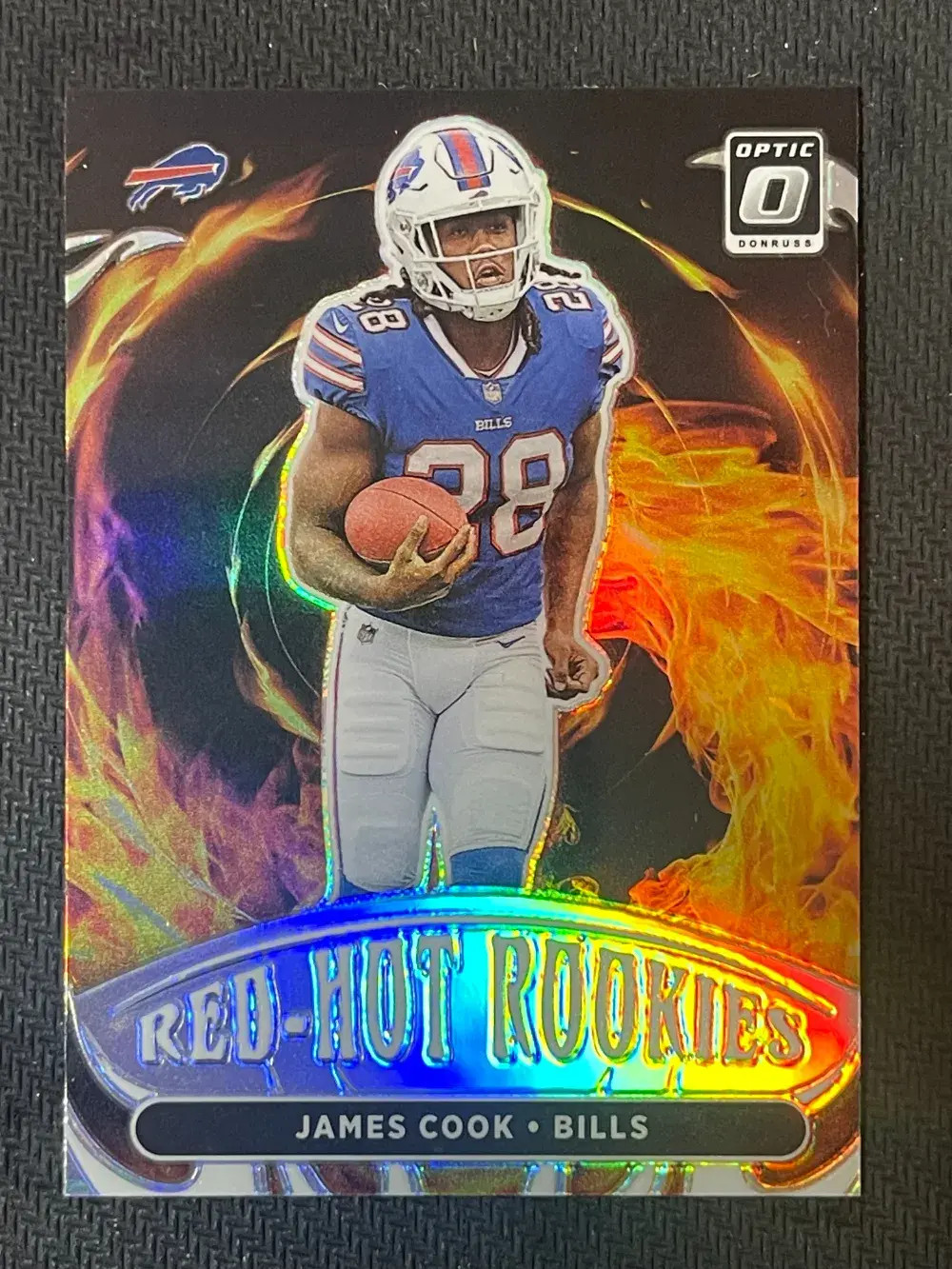 2022 Panini Donruss Optic Red Hot Rookies James Cook #RHR-6 Silver Prizm (RC) JP