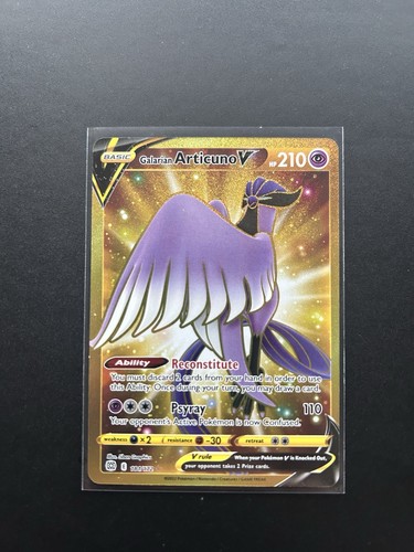Pokémon TCG Galarian Articuno V Gold Card Brilliant Stars 181/172