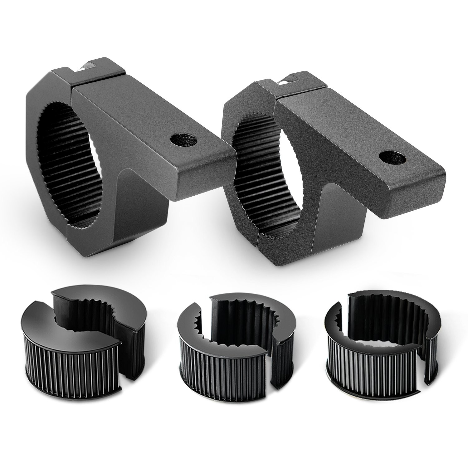 Nilight 90020B 2 Pack Mounting Bracket Kit LED Off Road Light Horizontal Bar