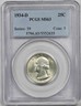 1934-D 25C PCGS MS 63 Washington Silver Quarter Denver Washington