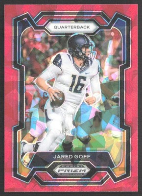 Jared Goff 2024 Panini Prizm Draft Picks Red Ice #71 California Golden Bears