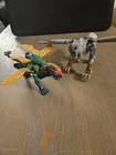 Beast Wars Vintage Transformer Fuzors Sky Shadow And Silverbolt, Great Condition