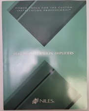 1990's Niles Systems Integration Amplifiers Pamphlet Brochure Line-up Specs
