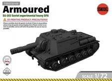 SSMODEL 1/72 SU-203 Soviet experimental heavy tank resin model kit TSS0720105