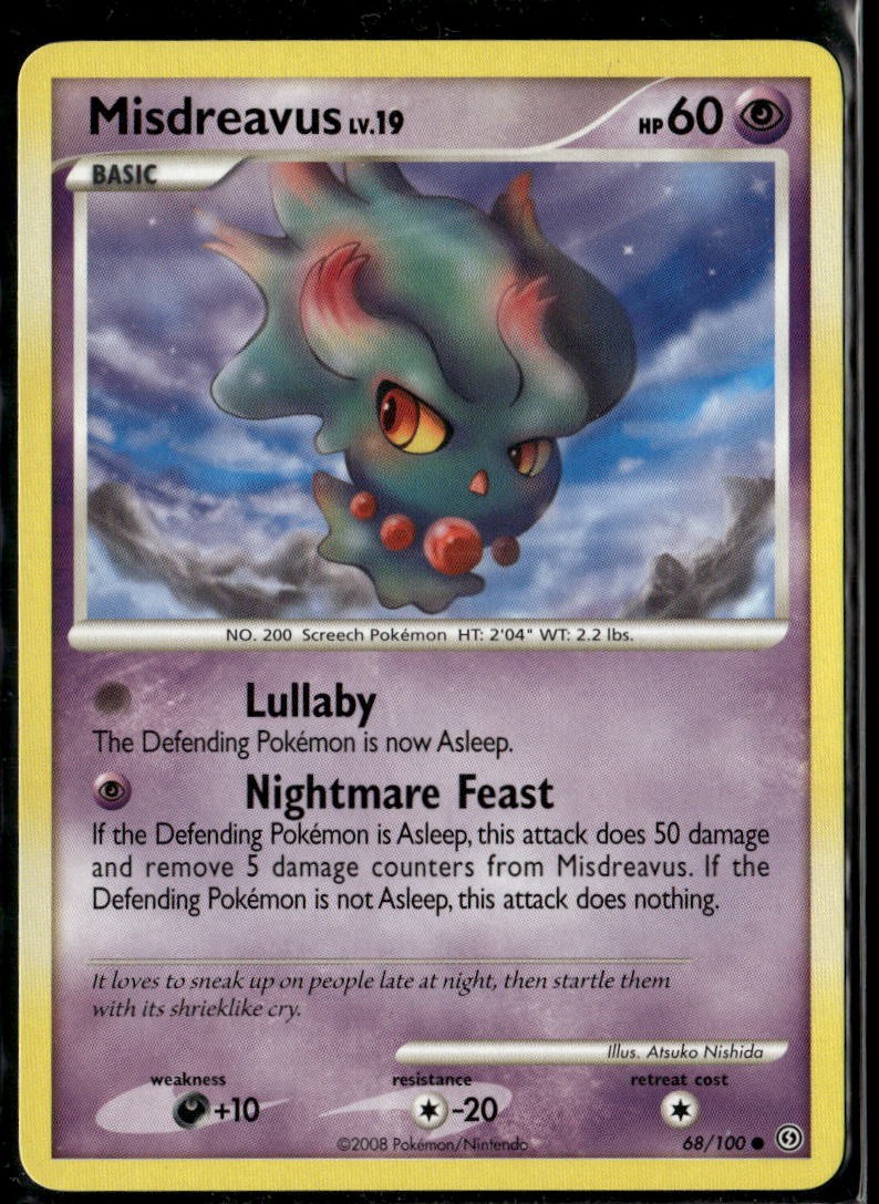 Misdreavus 68/100 Common Stormfront LP Pokemon Card