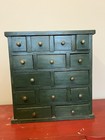 Vintage Green Painted Spice Cabinet 20th C AAFA Original Apothecary — photo 10