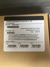 Lenovo USA ThinkPad Thunderbolt 3 Dock Gen 2 135W 40AN0135US Dual UHD 4K Displ
