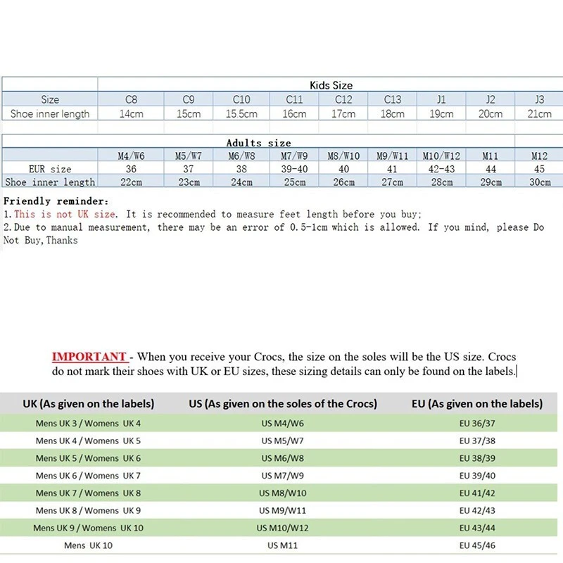 UK Size Kids Adults Classic Sandal Clogs Lightweight Beach Slip Shoes Slipper - Image 2 of 4