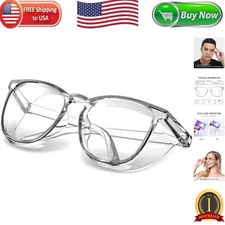 Lightweight Transparent Goggles with Side Shields - Perfect for Professionals