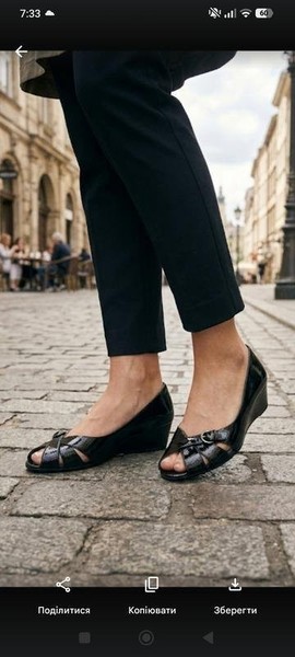 Women Ecco Heels Black Leather 38 #3PV2