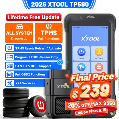 #ad #ad XTOOL TP580 TPMS Relearn Reset Activate TS100 Programming Full System Diagnostic $299.00
