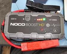 NOCO Boost HD GB70 2000A 12V UltraSafe Lithium Jump Starter - Pre-owned 