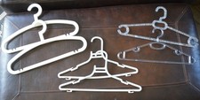 6 Pack Vintage Plastic Acrylic Hangers Funky Mod Mid Century Retro Unique