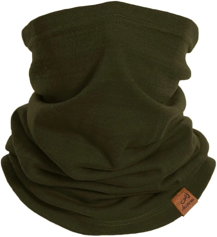 ACUSHLA 100% Merino Wool Neck Gaiter for Men & Women Ski Face Mask Winter Scarf