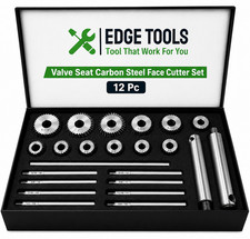 New Engine Valve Seat Carbon Steel Face Cutter Set 12 Pcs With Metal Box Tools New Engine Valve Seat Carbon Steel Face Cutter Set 12 Pcs With Metal Box Tools