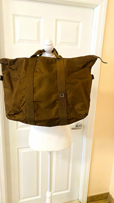 dunhill Men's Large Duffle Travel Bag Zip Top Lined Inner Pockets