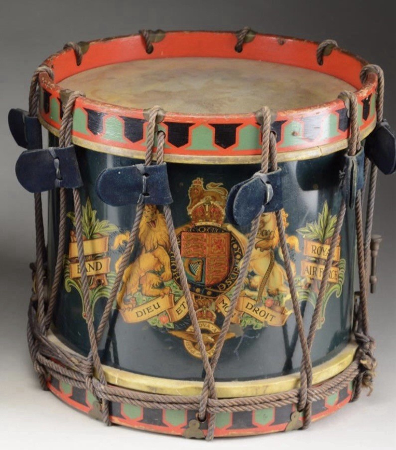 WWII Era British Royal Air Force Drum NEW PRICE! Dated 1947