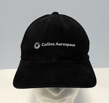 Collin’s Aerospace Black Adjustable Baseball Hat Embroidered YP Classics Cap