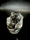 Steuben Glass Monkey Mother And Baby Hand Cooler Figurine 2” Mint!