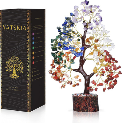 YATSKIA 7 Chakra Tree of Life - Crystals and Healing Stones | Birthday Gifts | C