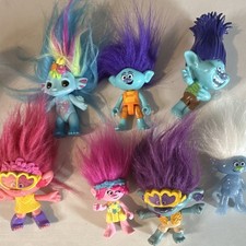 Disney Trolls Mixed Lot of 7 Mini Figures