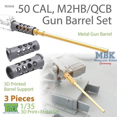 T-Rex Studio TREX35058 .50 CAL, M2HB/ QCB Gun Barrel Set (3 pieces) 1/35