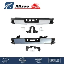New For Chevy Silverado GMC Sierra 1500 2014-2018 Chrome Rear Bumper Assembly