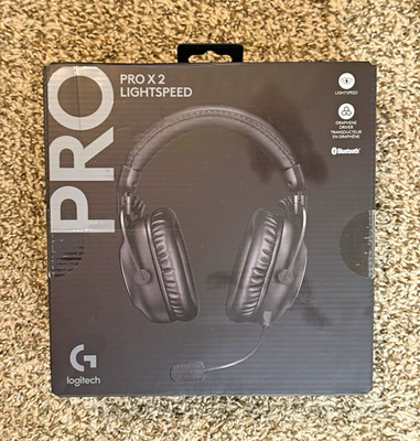 Logitech PRO X 2 LIGHTSPEED Wireless Bluetooth Gaming Headset Black