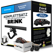 Für FORD Kuga III DFK Anhängerkupplung abnehmbar +eSatz 13pol 07.2019-jetzt AHK