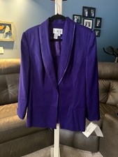 GMI Blazer Womens Size 6 Purple One Button Lined
