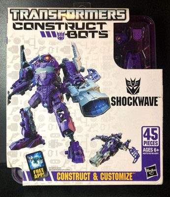 Transformers Construct-Bots Shockwave Elite 45pc Hasbro NIB