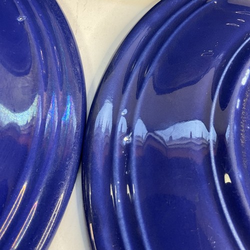 Menge 3 Vintage Fiestaware Fiesta Kobaltblau 9,5" Mittagessen Teller Hergestellt in den USA - Bild 16 von 19