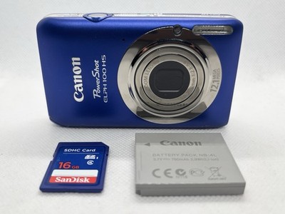 Canon Powershot ELPH 100 HS 12.1MP Compact Digital Camera Blue | eBay