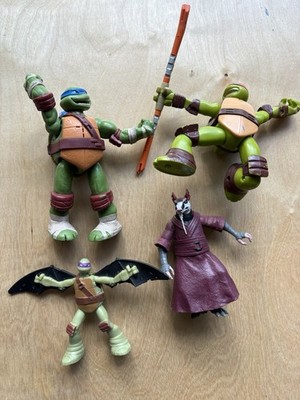 TMNT Teenage Mutant Ninja Turtle lot of 4 Action Figures Rat King