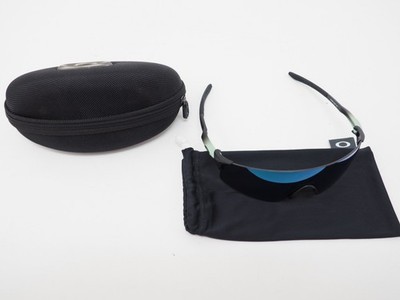 Oakley EVZero Blades Active Sport Sunglasses BK/Green Prizm Saphire Lens W/Case 