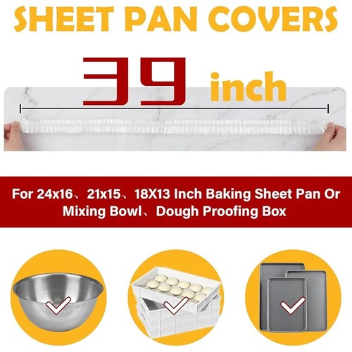 Extra Large Elastic Food Covers Bowls Pans Ideal BBQ Camping Dough Proofing New - Picture 22 of 37