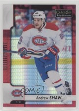 2017-18 O-Pee-Chee Platinum Red Prism 60/199 Andrew Shaw #137 4a0