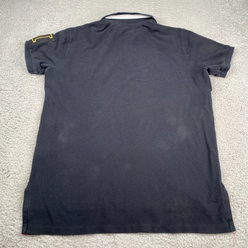 Polo Ralph Lauren Polo Shirt Mens Medium Big Pony Gold Crest Short Sleeve Rugby - Picture 6 of 12
