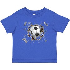 Inktastic Soccer Breakthrough Toddler T-Shirt Football Futbol Crash Sports Sport